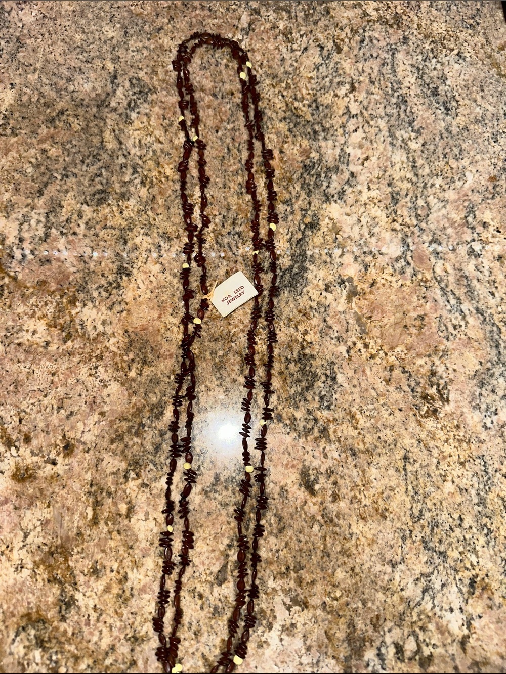 Layered Garnet-Red Beaded Necklace with Gold Accent